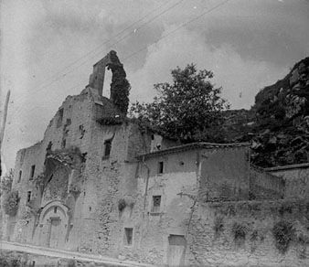 Restes de l'església de Nostra Senyora del Pilar de Pedret. 1910-1920