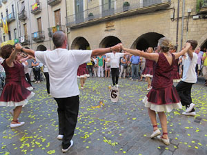 Sardanes i música a la plaça del Vi