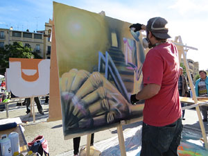 Fires 2018. Concurs d'Art Urbà 'Lluïment' a la plaça Catalunya