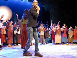 Nadal 2018 a Girona. Assaig de 'Els Pastorets de Girona' al Teatre Municipal