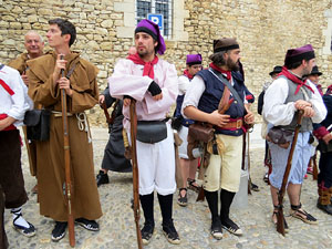 XI Festa Reviu els Setges Napoleònics de Girona. Presentació a la plaça de Sant Domènec