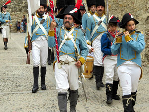 XI Festa Reviu els Setges Napoleònics de Girona. Presentació a la plaça de Sant Domènec