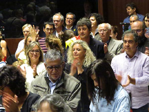 Diada Nacional 2019. Acte institucional a l'Auditori Josep Irla, amb parlaments de Marta Madrenas, Miquel Noguer i Pere Vila