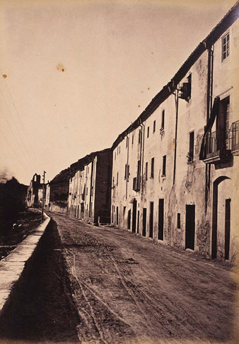 Vista del barri de Pedret. 1877