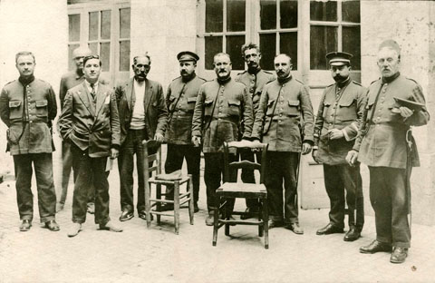 Retrat de grup dels municipals de Girona. 1920