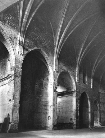 Interior de la nau de l'església de Sant Domènec. 1960-1980