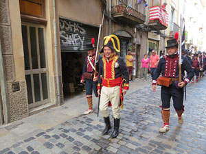 XII Festa Reviu els Setges Napoleònics de Girona. Desfilada pels carrers de Girona