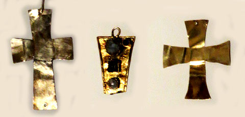 Creus d'or del tresor de Torredonjimeno (Jaén). Segle VII