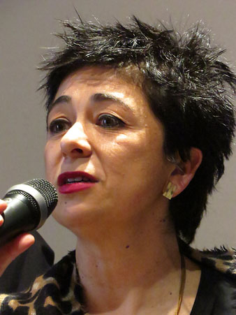 Sílvia Planas Marcè, directora del Museu d'Història de Girona, durant la inauguració