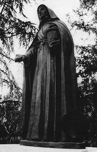 Estàtua de Jeanne Jugan als jardins de l'Asil de les Germanetes dels Pobres. 1985