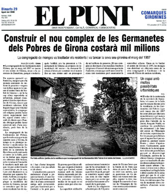 Notícia publicada al diari 'El Punt' 29 d'agost de 2000