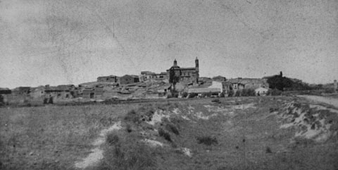Vista del poble de Codo lany 1937