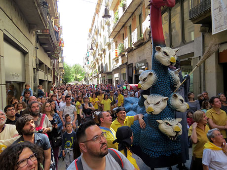 Festes de Primavera de Girona 2016. Penjada del Tarlà