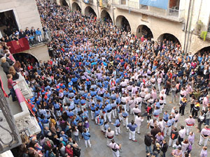 Fires 2015. Diada Castellera de Sant Narcís amb Marrecs de Salt, Minyons de Terrassa i Capgrossos de Mataró