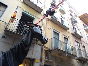 Fires 2015. Penjada del Tarlà a l'Argenteria amb la Mula Baba i la Girona Marxing Band