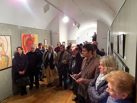 Inauguració de l'exposició de Damià Escuder