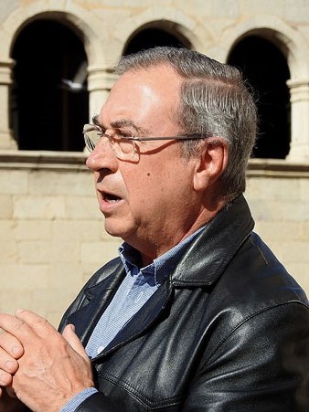Miquel Fañanàs a la plaça dels Apòstols