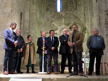 Inauguració de l'exposició 140 anys dels mosaics romans de Bell-lloc al Museu dArqueologia de Catalunya a Sant Pere de Galligants