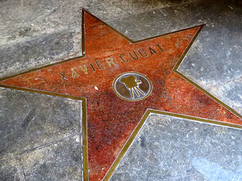 L'estrella hollywoodiana que assenyala la casa on va néixer Xavier Cugat, al carrer del Sac