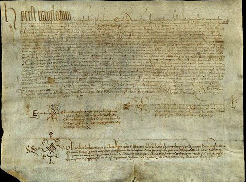 2 d'abril de 1496. Confirmació del rei Ferran II, a favor de la ciutat de Girona, dun capítol aprovat a les Corts celebrades a Tortosa en el qual revocava lerecció de la vegueria dAmer i ordenava que fos restituïda a la vegueria de Girona, amb la condició que es tornessin els diners que la vall i la vila dAmer havien pagat per lesmentat privilegi