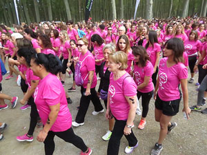 Cursa de la Dona 2016. Concentració i sortida del Parc de la Devesa