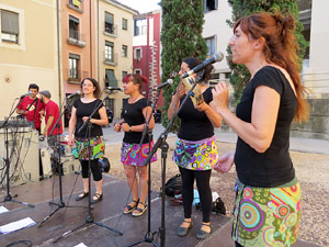 Dia de la Música 2016. Escenari de la plaça de Sant Feliu