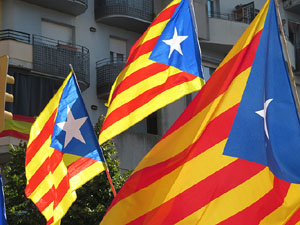 Diada Nacional 2016. Manifestació sotre el lema A punt. Endavant república catalana, a Salt