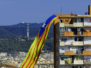 Diada Nacional 2016. Manifestació sotre el lema A punt. Endavant república catalana, a Salt