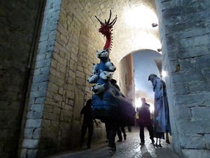 Fires 2016. La Beatufarra, descens del Beatusaure per les escales de la Catedral de Girona