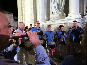 Fires 2016. Castells dins la nau gòtica de la Catedral de Girona