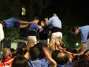 Fires 2016. Els Castells de Vigília a la Rambla de la Llibertat, amb els Marrecs de Salt i la Nova Muixeranga d'Algemesí