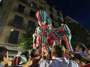 Fires 2016. Els Castells de Vigília a la Rambla de la Llibertat, amb els Marrecs de Salt i la Nova Muixeranga d'Algemesí
