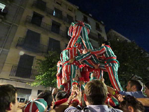 Fires 2016. Els Castells de Vigília a la Rambla de la Llibertat, amb els Marrecs de Salt i la Nova Muixeranga d'Algemesí