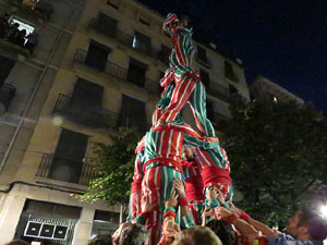 Fires 2016. Els Castells de Vigília a la Rambla de la Llibertat, amb els Marrecs de Salt i la Nova Muixeranga d'Algemesí