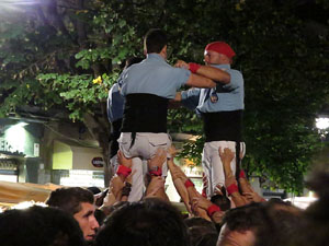 Fires 2016. Els Castells de Vigília a la Rambla de la Llibertat, amb els Marrecs de Salt i la Nova Muixeranga d'Algemesí