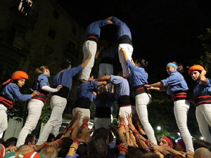 Fires 2016. Els Castells de Vigília a la Rambla de la Llibertat, amb els Marrecs de Salt i la Nova Muixeranga d'Algemesí