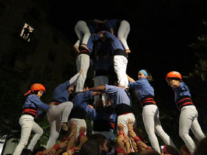 Fires 2016. Els Castells de Vigília a la Rambla de la Llibertat, amb els Marrecs de Salt i la Nova Muixeranga d'Algemesí