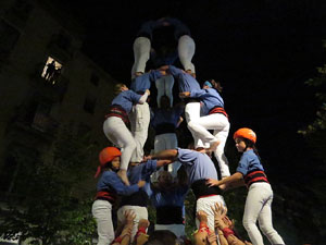Fires 2016. Els Castells de Vigília a la Rambla de la Llibertat, amb els Marrecs de Salt i la Nova Muixeranga d'Algemesí
