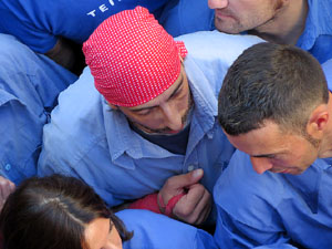 Fires 2016. La Diada Castellera a la pla&ccedil;a del Vi, amb els Marrecs de Salt, els Capgrossos de Matar&oacute; i els Minyons de Terrassa