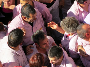 Fires 2016. La Diada Castellera a la pla&ccedil;a del Vi, amb els Marrecs de Salt, els Capgrossos de Matar&oacute; i els Minyons de Terrassa