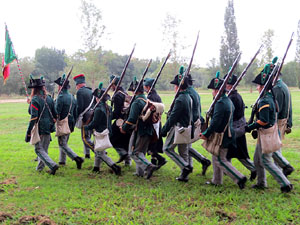 IX Festa Reviu els Setges Napole&ograve;nics de Girona. Campament d'&egrave;poca napole&ograve;nica al parc de les Ribes del Ter