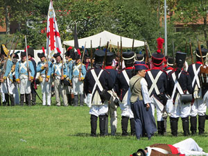 IX Festa Reviu els Setges Napole&ograve;nics de Girona. Recreaci&oacute; d'una batalla al parc de les Ribes del Ter