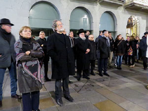 Nadal 2016. Encesa de les llums de Hanukkà a la plaça del Vi