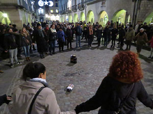 Nadal 2016. Encesa de les llums de Hanukkà a la plaça del Vi