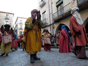 La Cavalcada de Reis 2017. La precavalcada des de la Mercè pels carrers de Girona