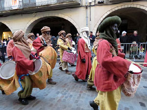 La Cavalcada de Reis 2017. La precavalcada des de la Mercè pels carrers de Girona
