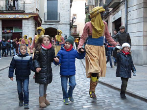 La Cavalcada de Reis 2017. La precavalcada des de la Mercè pels carrers de Girona