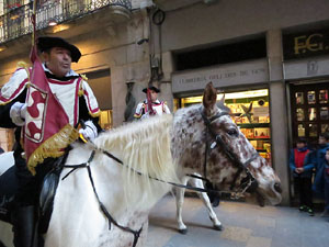 La Cavalcada de Reis 2017. La precavalcada des de la Mercè pels carrers de Girona