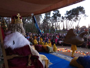 La Cavalcada de Reis 2017. El campament reial als Jardins de la Muralla