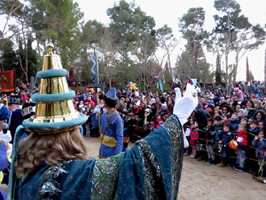 La Cavalcada de Reis 2017. El campament reial als Jardins de la Muralla